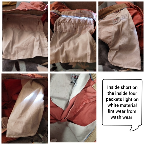 Izod Saltwater mens Sailor short Peach with navy anchors sailor - Picture 10 of 14